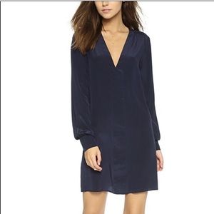 Rory Beca Keala Navy Blue 100% Silk Dress